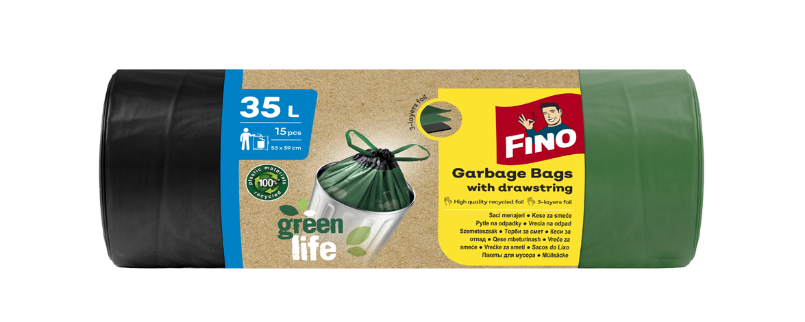 Saci menajeri cu șnur Green Life