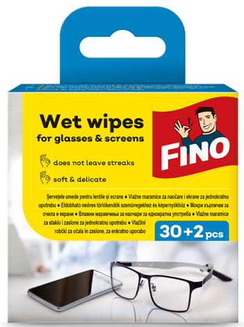 Mini Wet Wipes for glasses and screens