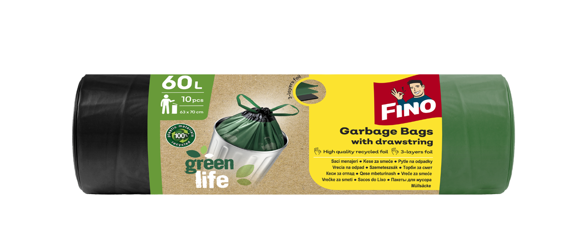 Saci menajeri cu șnur Green Life 