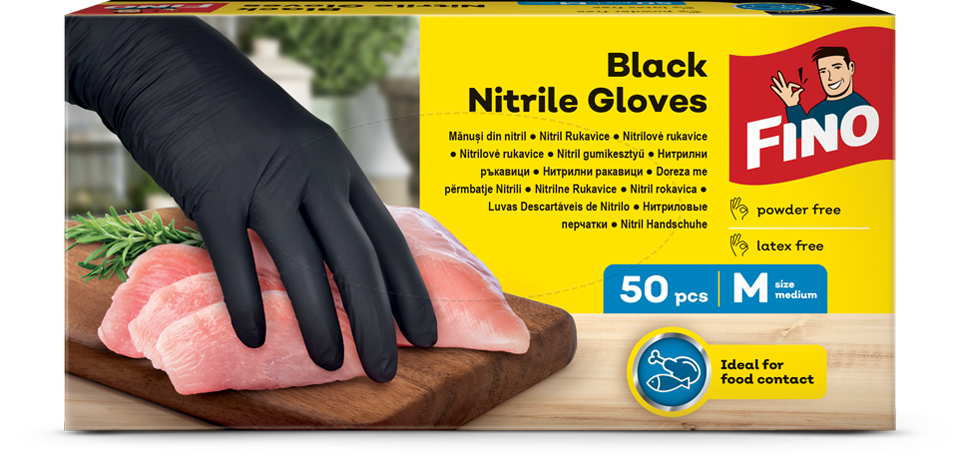 Black Nitrile Gloves